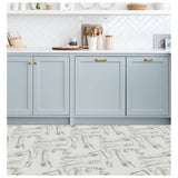 Arthouse Carrara Marble floor tile grey (British brand)