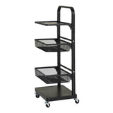 Argos Home adjustable 3 tier kitchen trolley black - British product