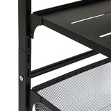 Argos Home adjustable 3 tier kitchen trolley black - British product