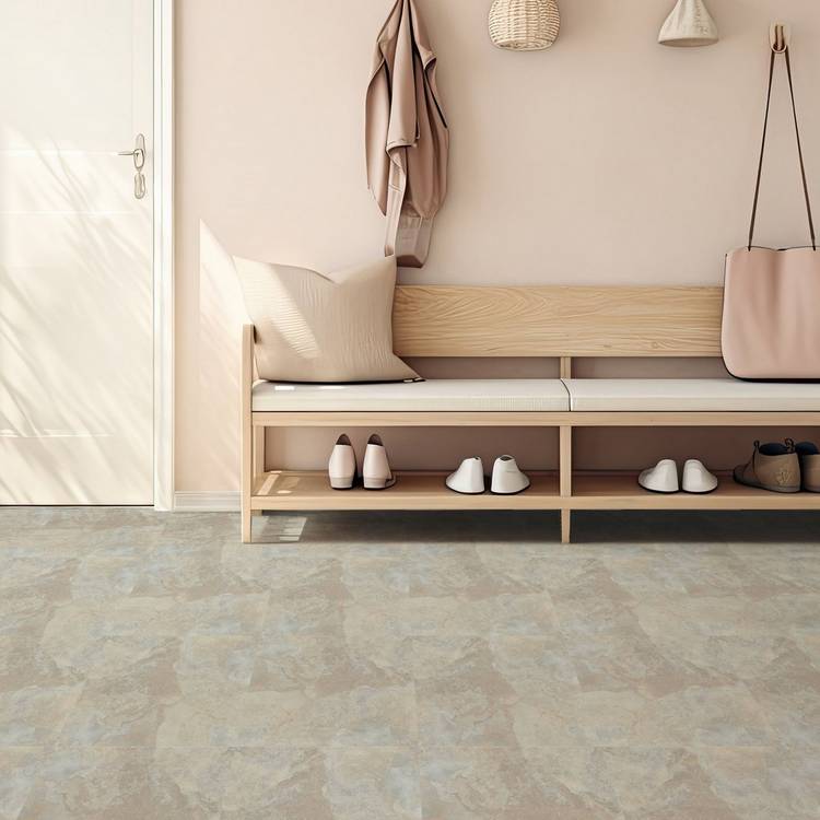 Arthouse natural stone effect cream floor tiles (British brand)