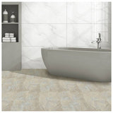 Arthouse natural stone effect cream floor tiles (British brand)