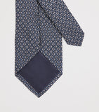 Pal Zileri silk geometric jacquard tie (British brand)
