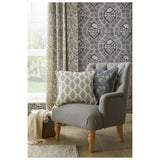 Esselle Home Cartouche Blue Wallpaper, imported from the UK