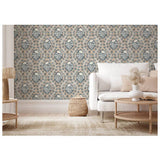 Argos Esselle Home Cartouche Blue Wallpaper 50cm x 10m- Buy online at McGrocer