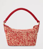 LOEWE x Paula's Ibiza raffia pouch with leather handle, UK version