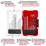 Einhell M-CASE drill bit set 16 pieces, imported from the UK