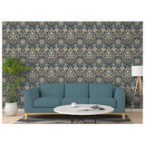 Argos Arthouse Folk Floral Navy Wallpaper - W53cm x L10.05m- Buy online at McGrocer