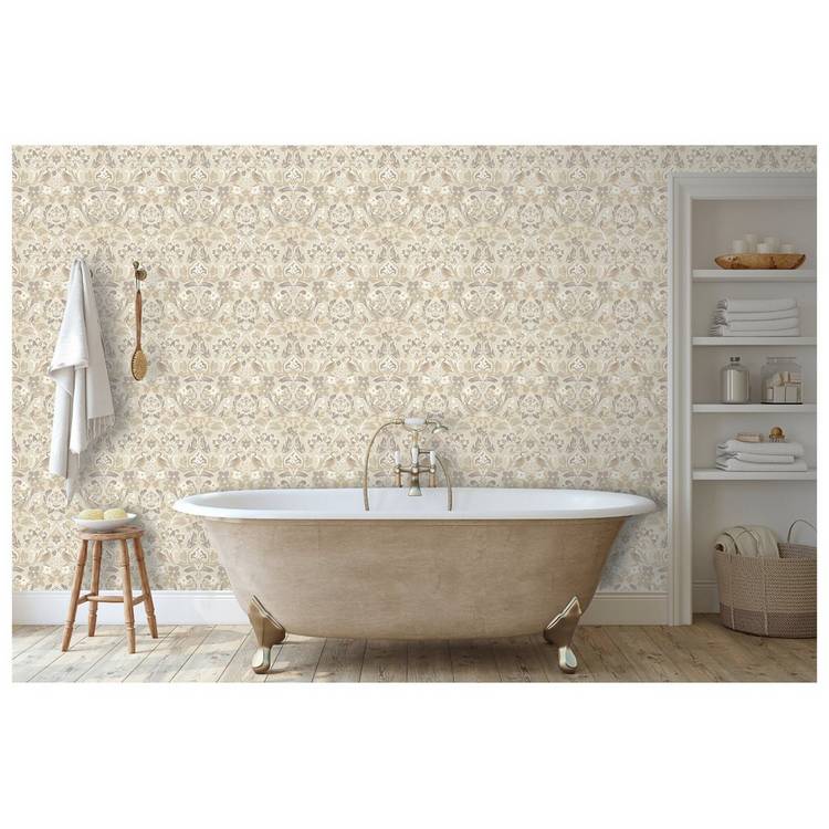 Arthouse Folk Floral Cream wallpaper (British brand)