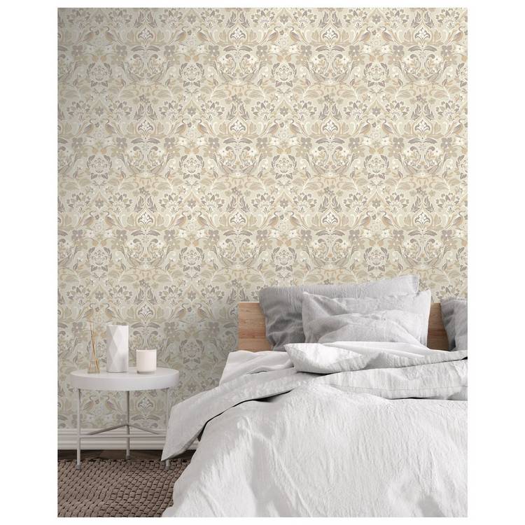 Arthouse Folk Floral Cream wallpaper (British brand)