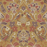 Arthouse folk floral ochre wallpaper roll, imported from the UK