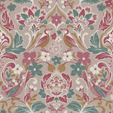 Arthouse Folk Floral Pink Wallpaper roll, imported from the UK