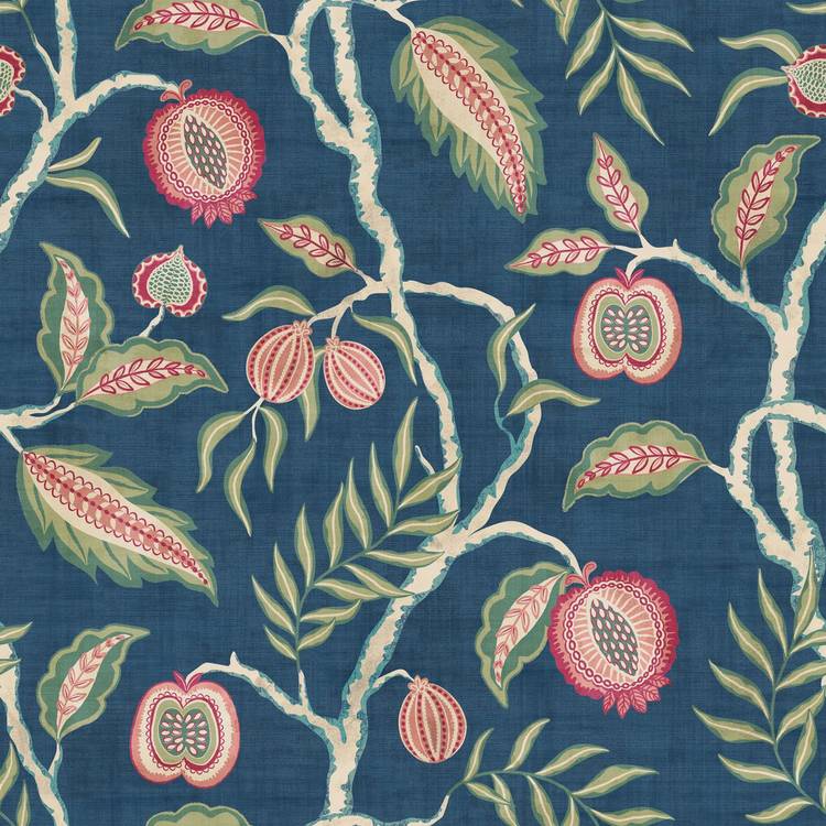 Esselle Home Fruits of Paradise Navy wallpaper - British product