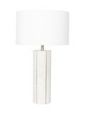 Pacific Gold Venetia marble and brass tall table lamp, imported from the UK