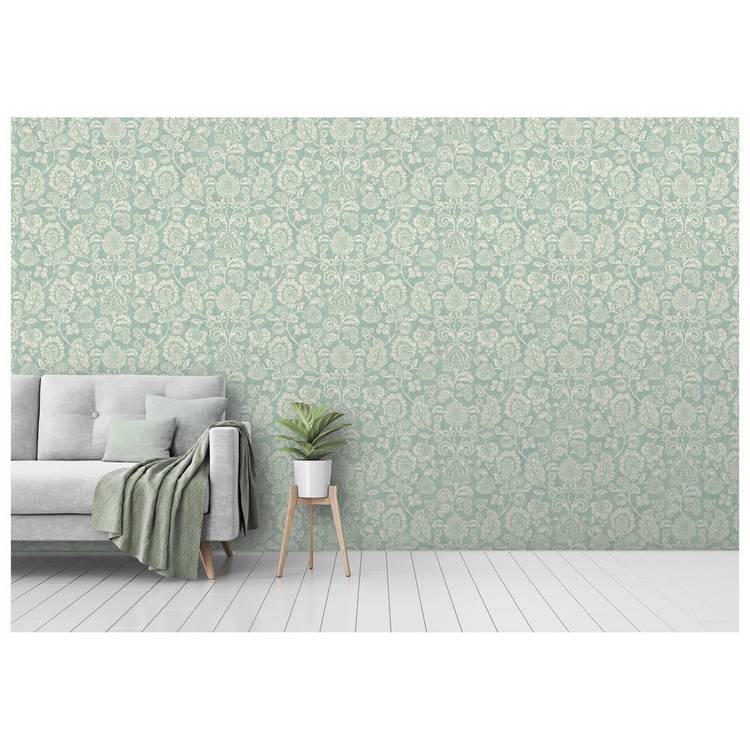 Arthouse Heritage Trail Sage Wallpaper roll, UK version