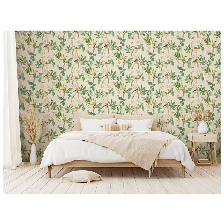 Esselle Home garden green wallpaper - British product