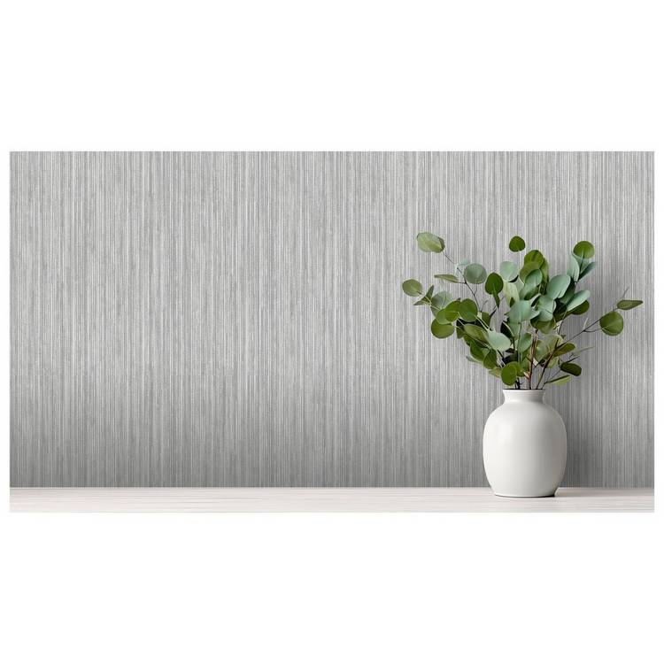 Arthouse grasscloth grey wallpaper roll - British product
