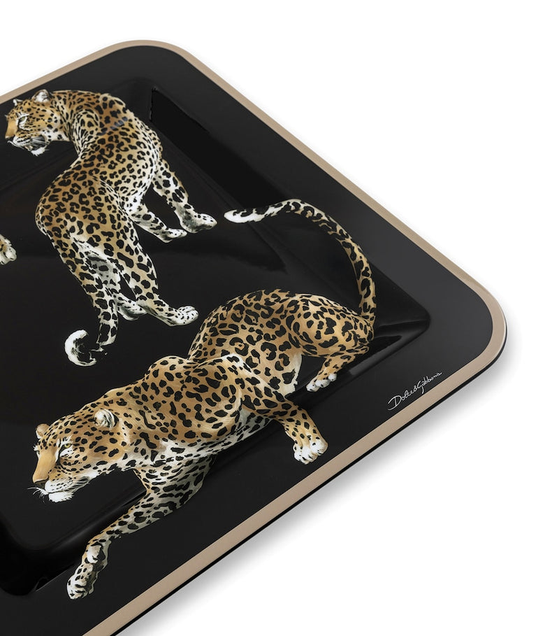 Dolce&Gabbana Casa wooden leopard tray - British product