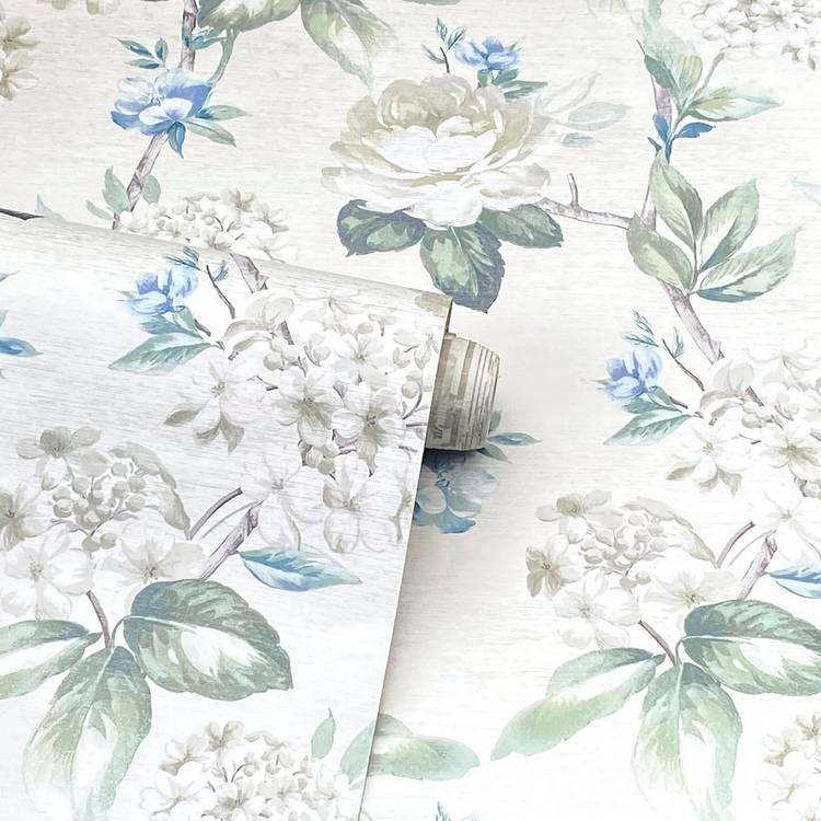 Arthouse Keeka Floral Cream wallpaper roll (British brand)