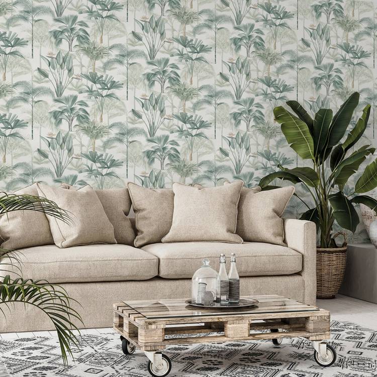 Arthouse King Palm Green tropical wallpaper - British product