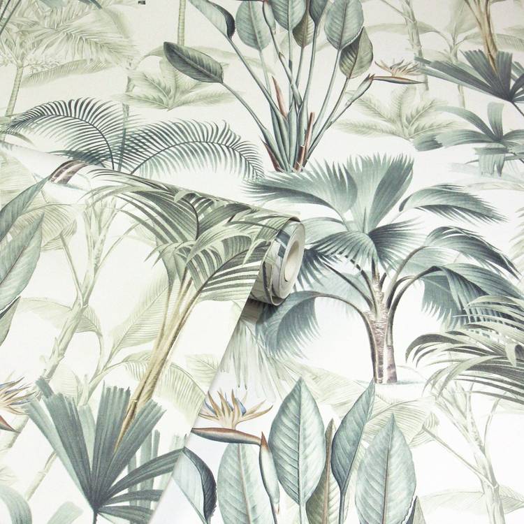 Arthouse King Palm Green tropical wallpaper - British product