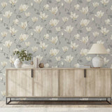Argos Arthouse Lily Floral Natural Wallpaper W53cm x L10.05m- Buy online at McGrocer