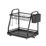 Argos Home 2-tier dish drainer black, imported from the UK