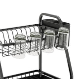 Argos Home 2-tier dish drainer black, imported from the UK