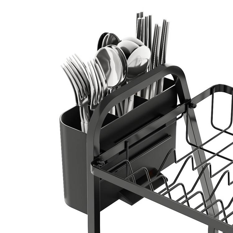 Argos Home 2-tier dish drainer black, imported from the UK