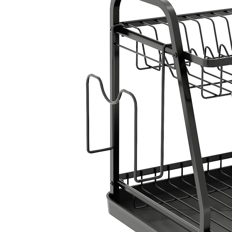 Argos Home 2-tier dish drainer black, imported from the UK