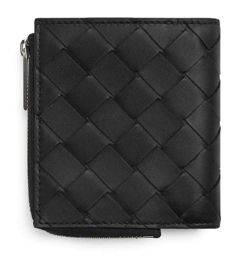 Bottega Veneta small intrecciato bifold zipped wallet, UK version