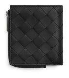 Bottega Veneta small intrecciato bifold zipped wallet, UK version