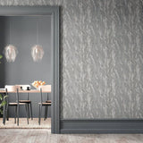 Arthouse Luxe Texture Grey wallpaper 53cm roll (British brand)
