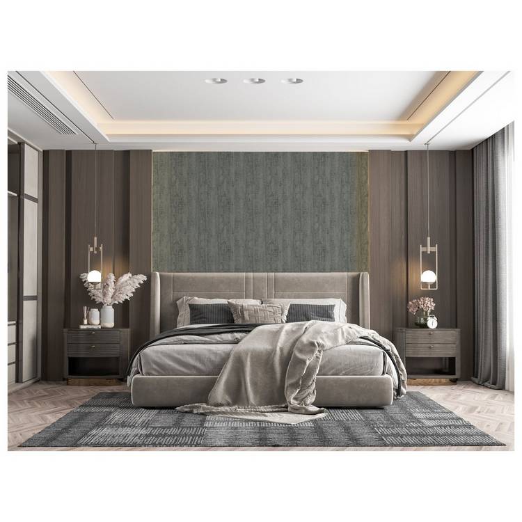 Arthouse Luxe Timber Silver wallpaper 53cm, UK version