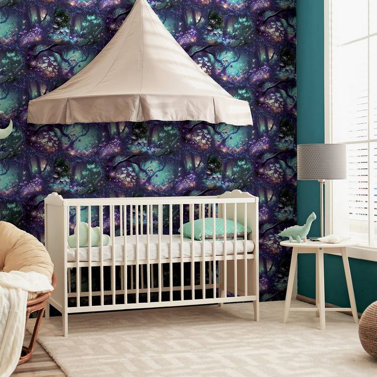 Arthouse Magical Garden multi wallpaper, imported from the UK