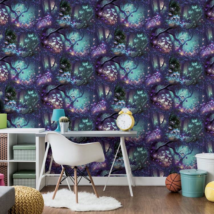 Arthouse Magical Garden multi wallpaper, imported from the UK