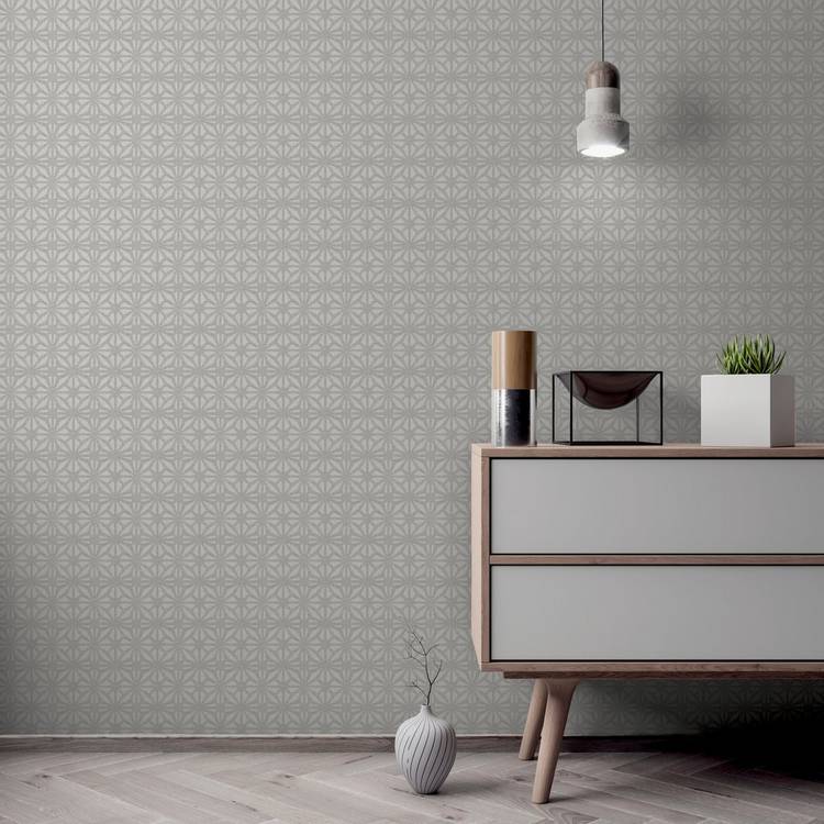 Arthouse Moorish Mosaic Grey wallpaper roll - British product