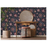 Argos Esselle Home Nahlia Trail Navy Blue Wallpaper 50cm x 10m- Buy online at McGrocer