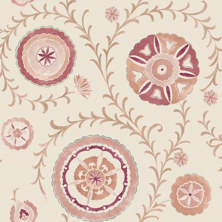Esselle Home Nahlia Trail Pink Wallpaper, UK version