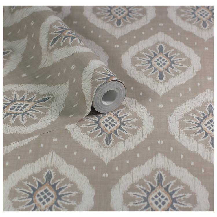 Esselle Home Odina Ikat cream wallpaper, UK version