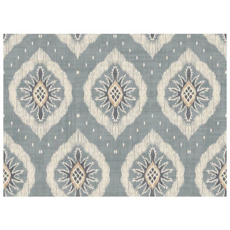 Esselle Home Odina Ikat soft blue wallpaper, imported from the UK