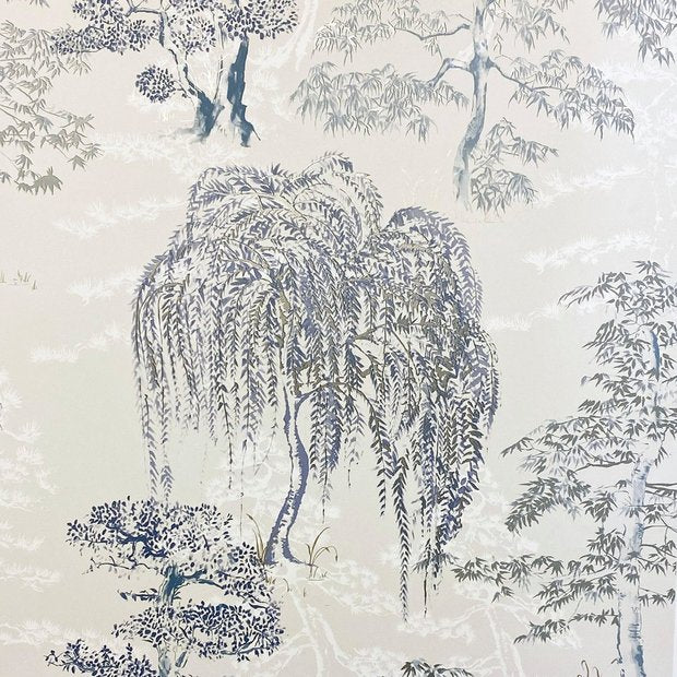 Arthouse Oriental Garden blue wallpaper roll (British brand)