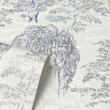 Arthouse Oriental Garden blue wallpaper roll (British brand)
