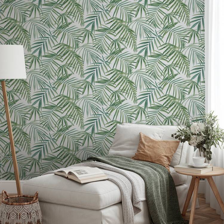 Arthouse Tropical Green wallpaper W53cm x L10.05m (British brand)