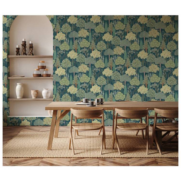 Esselle Home Persian Oasis Green Wallpaper (British brand)