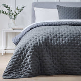 Argos Home pinsonic bedspread charcoal 200x220cm (British brand)