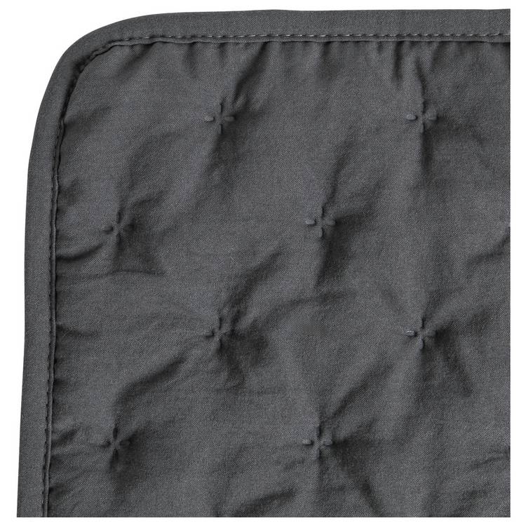 Argos Home pinsonic bedspread charcoal 200x220cm (British brand)