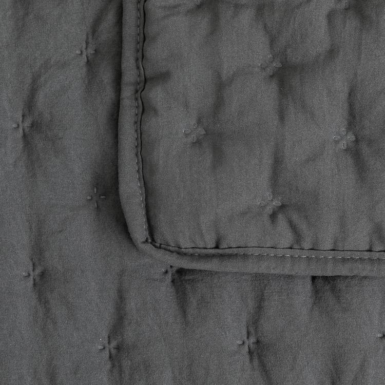 Argos Home pinsonic bedspread charcoal 200x220cm (British brand)