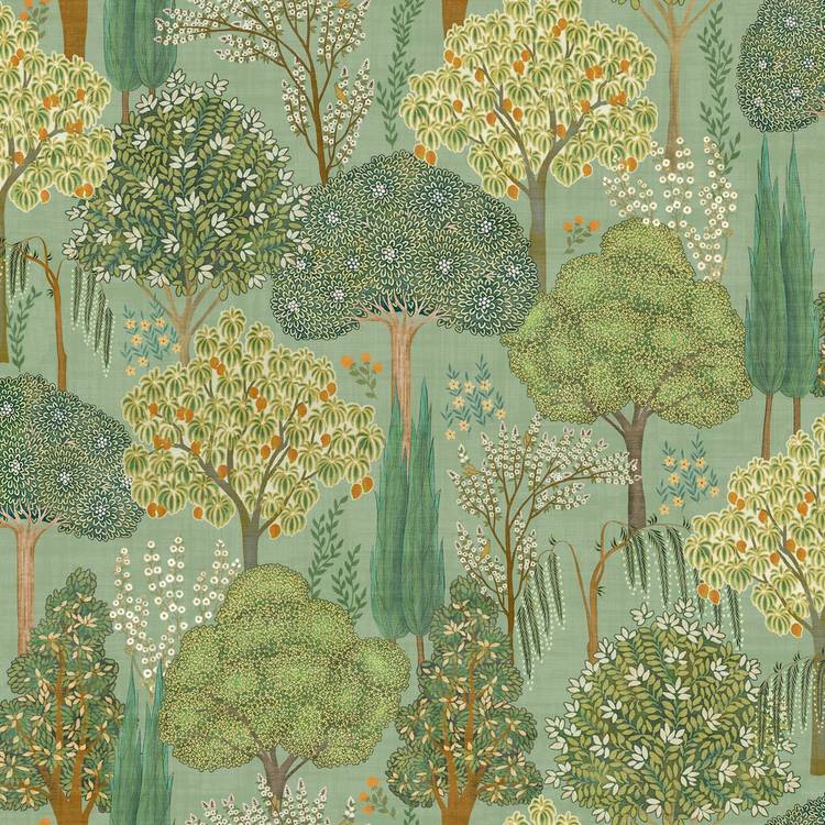 Esselle Home Persian Oasis Green wallpaper roll (British brand)