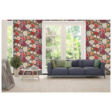 RHS Blooming Bouquet black wallpaper 50cm x 10m - British product