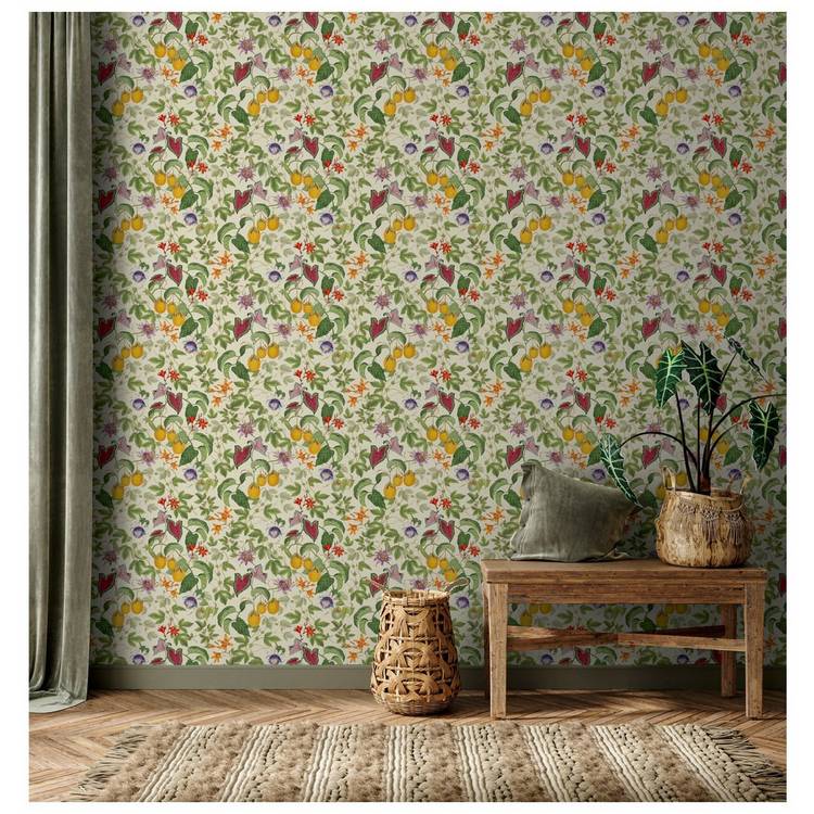 RHS Citrus Vine cream wallpaper (British brand)